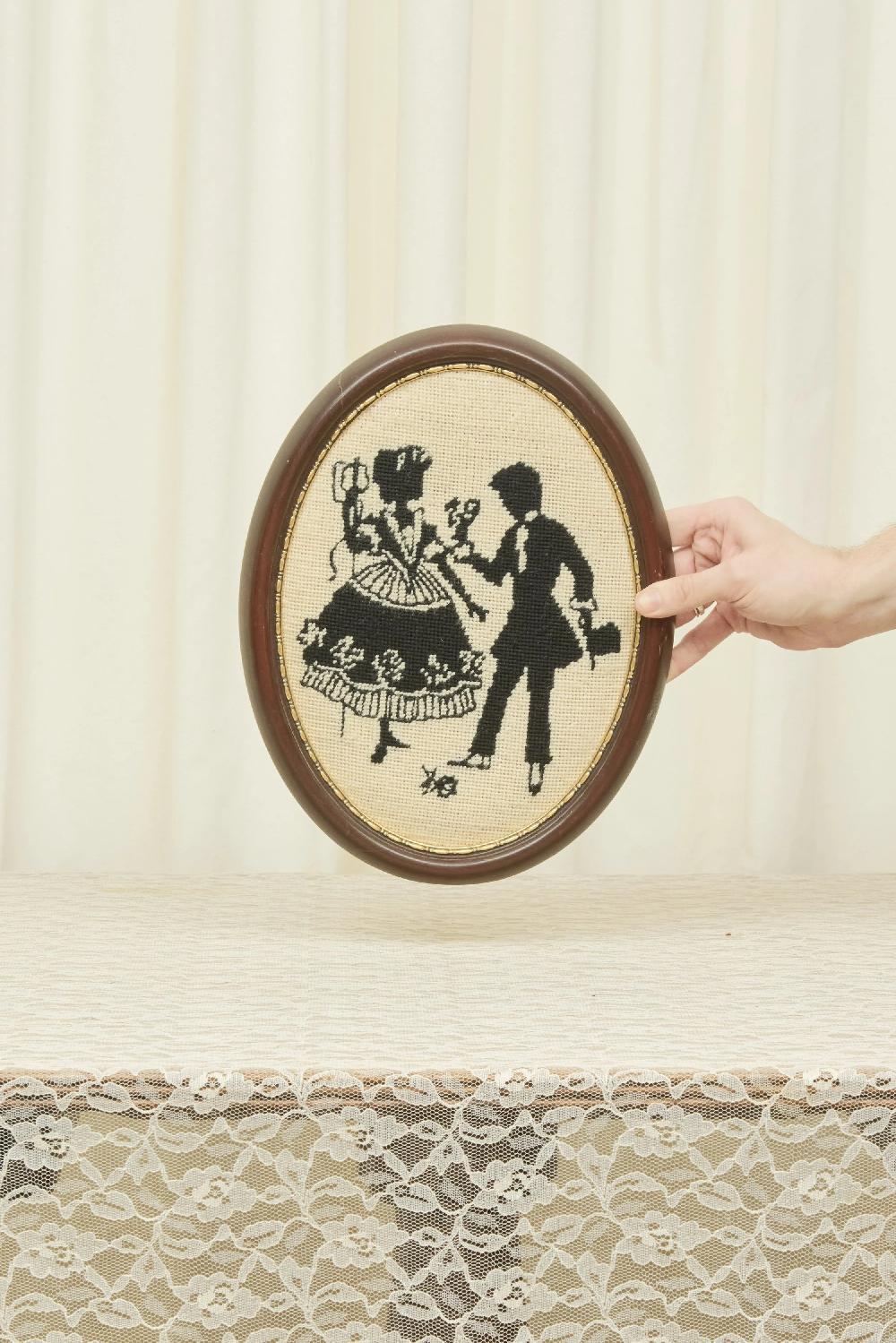 tanner fletcher Vintage Dancing Needlepoint (1 of 3)