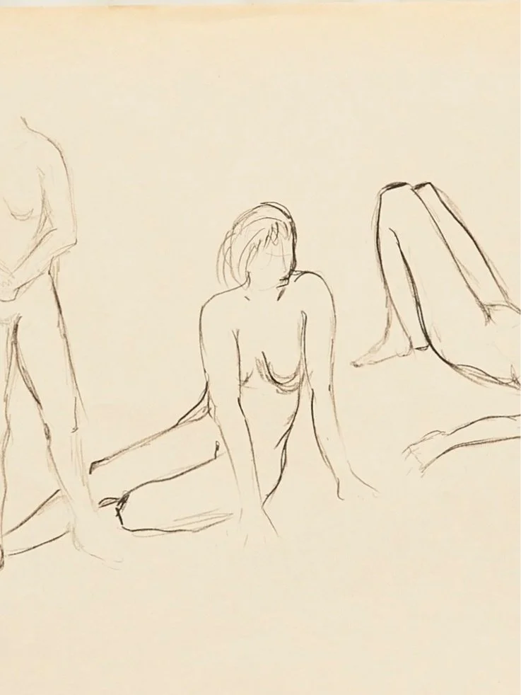 Tanner Fletcher Vintage Female Figure Sketches