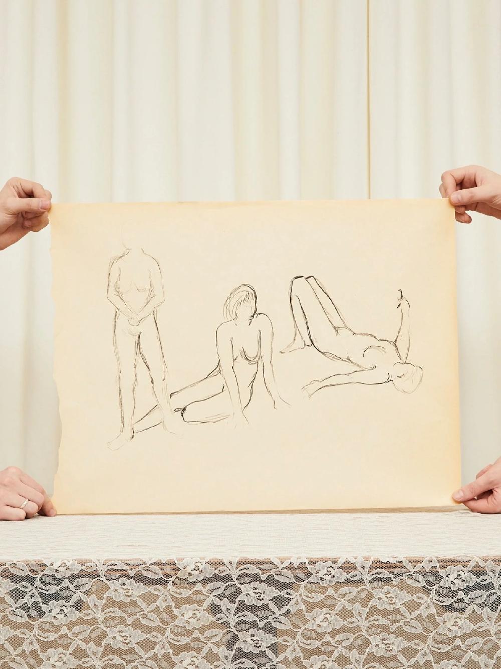 tanner fletcher Vintage Female Figure Sketches