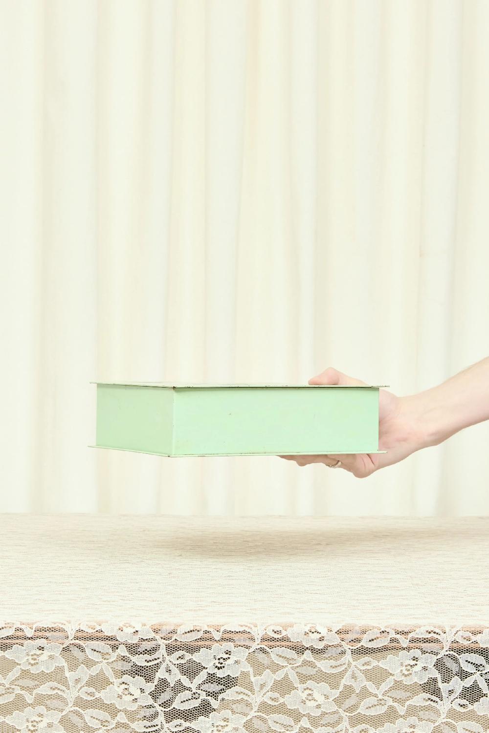 Tanner Fletcher Vintage Floral Painted Trinket Box