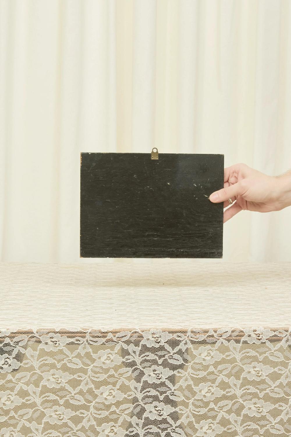 Tanner Fletcher Vintage Folk Art Couple Painting