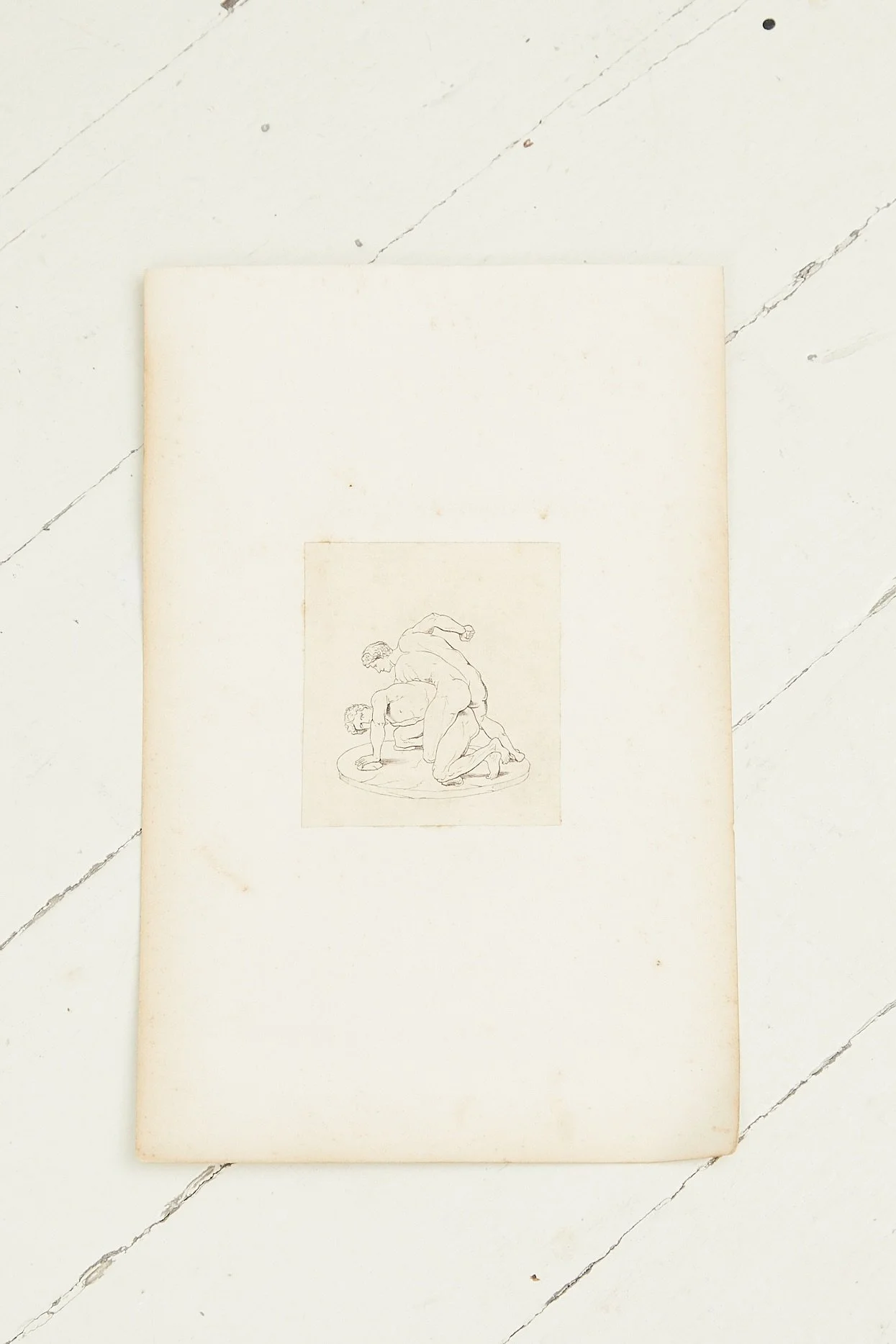 Tanner Fletcher Vintage French Homoerotic Sketch