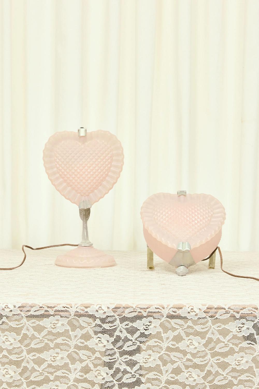 Tanner Fletcher Vintage Heart Shaped Boudoir Lamp