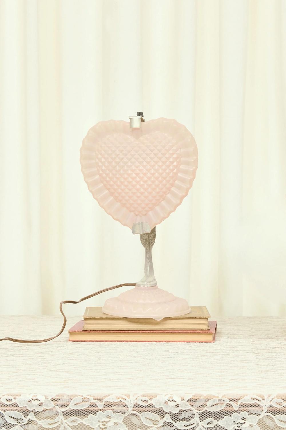 tanner fletcher Vintage Heart Shaped Boudoir Lamp