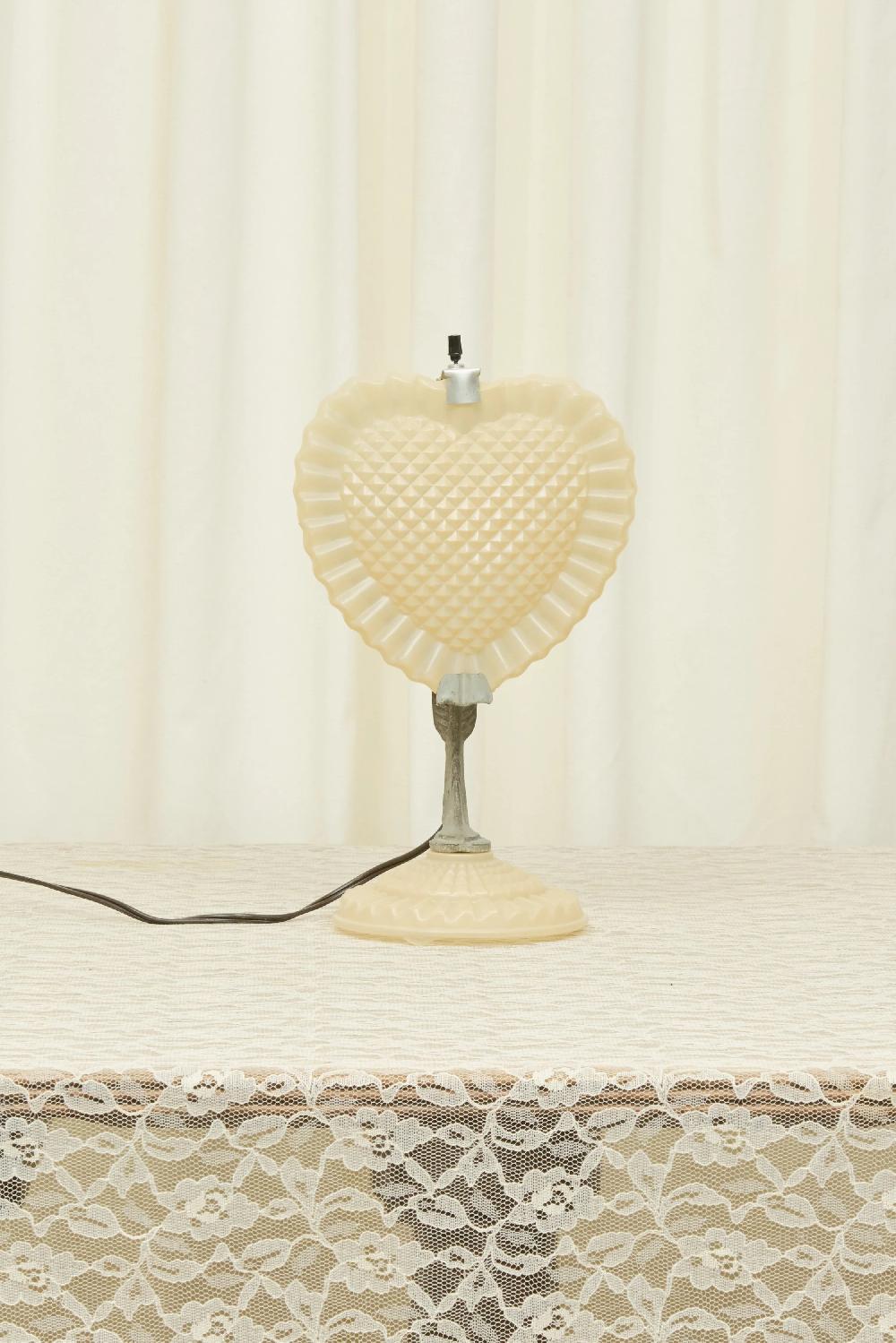 Tanner Fletcher Vintage Heart Shaped Boudoir Lamps