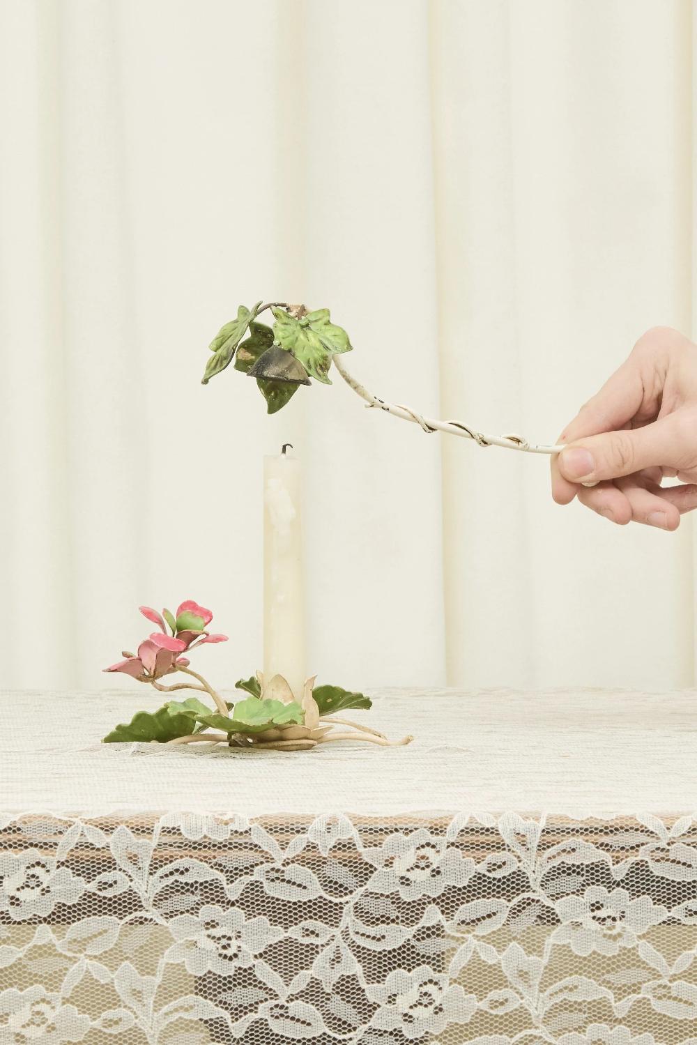 Tanner Fletcher Vintage Ivy Tole Candle Snuffer