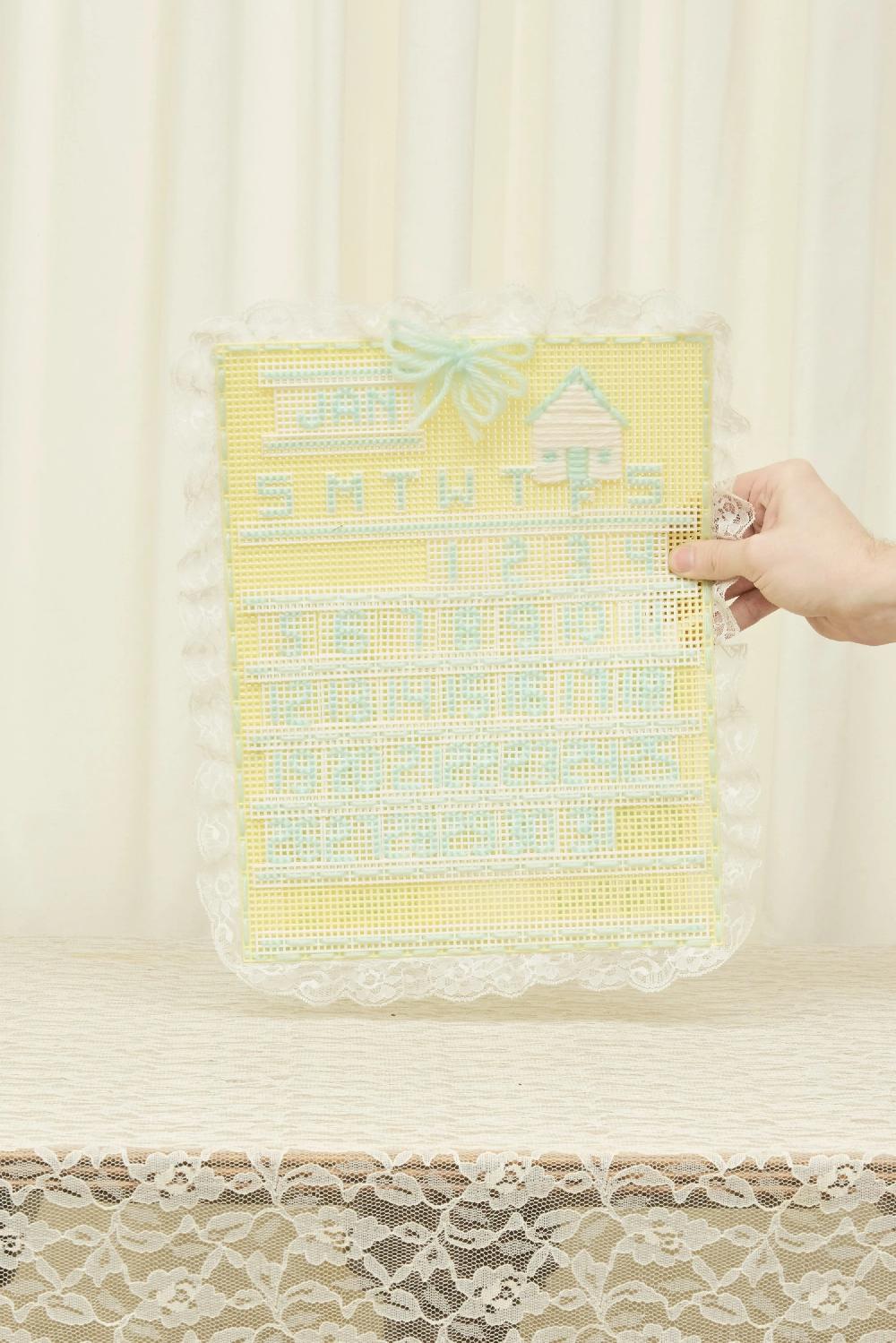 tanner fletcher Vintage Lace Trimmed Wall Calendar