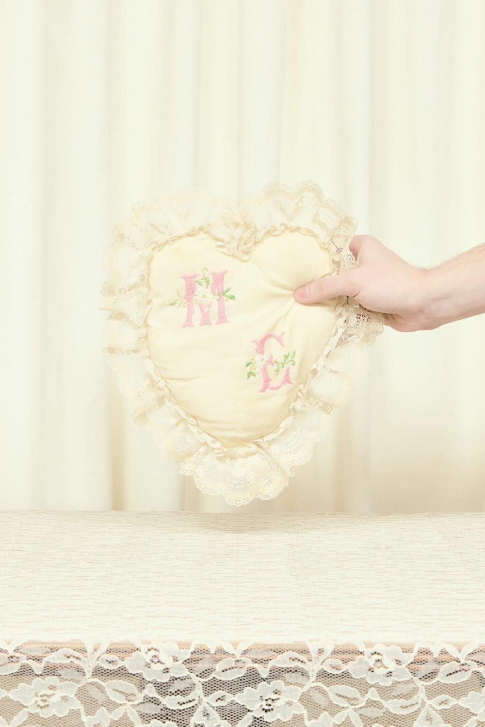 Tanner Fletcher Vintage "ME" Vain Mini Heart Pillow