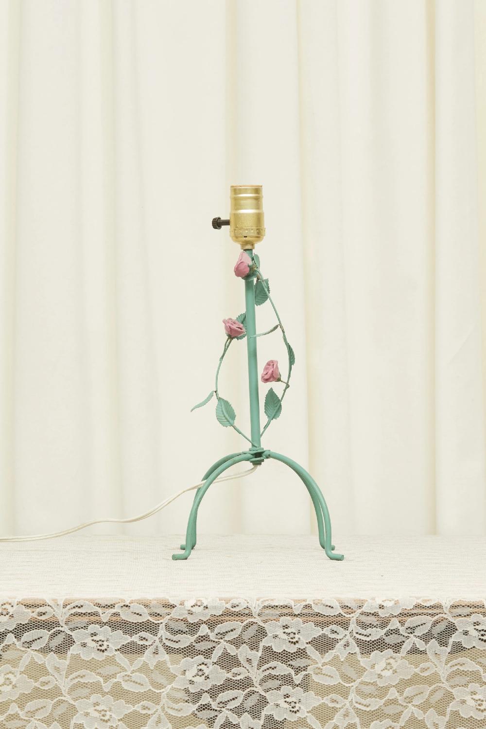 Tanner Fletcher Vintage Metal Floral Lamp