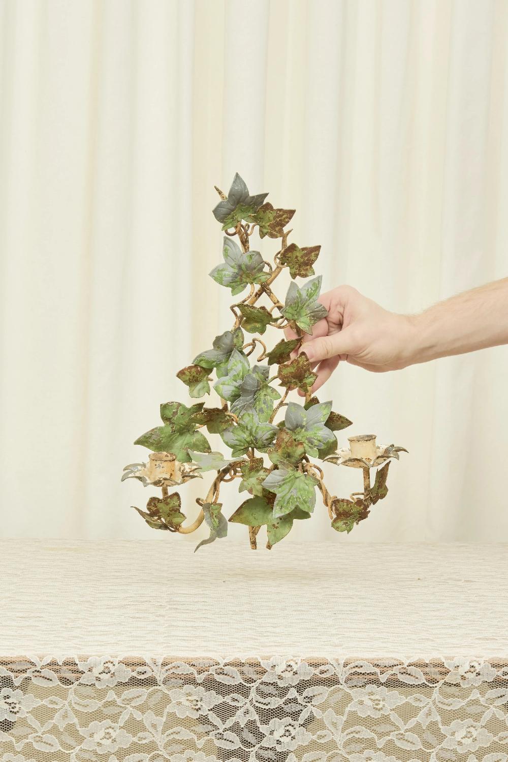 Tanner Fletcher Vintage Metal Ivy Wall Sconce