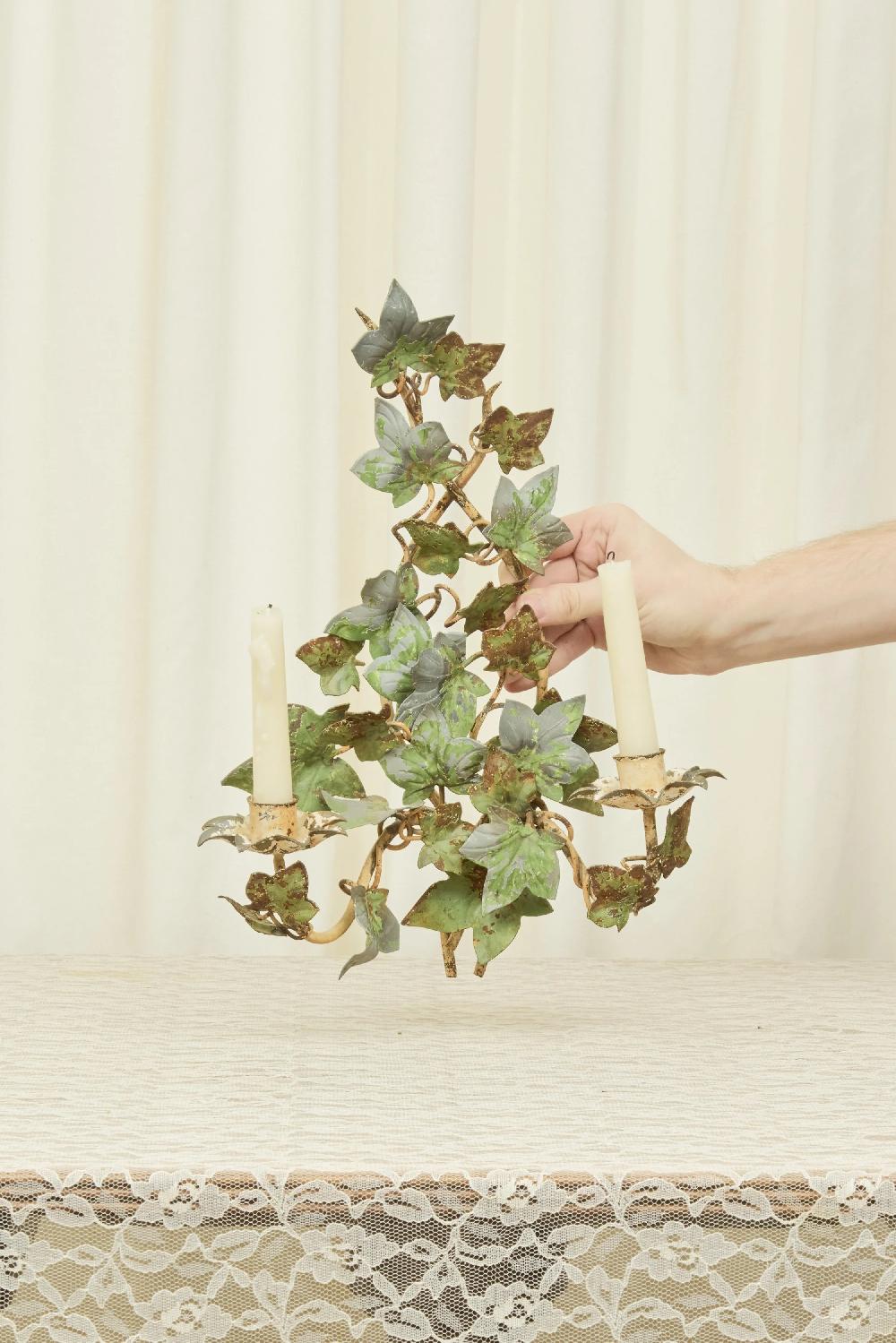 Tanner Fletcher Vintage Metal Ivy Wall Sconce