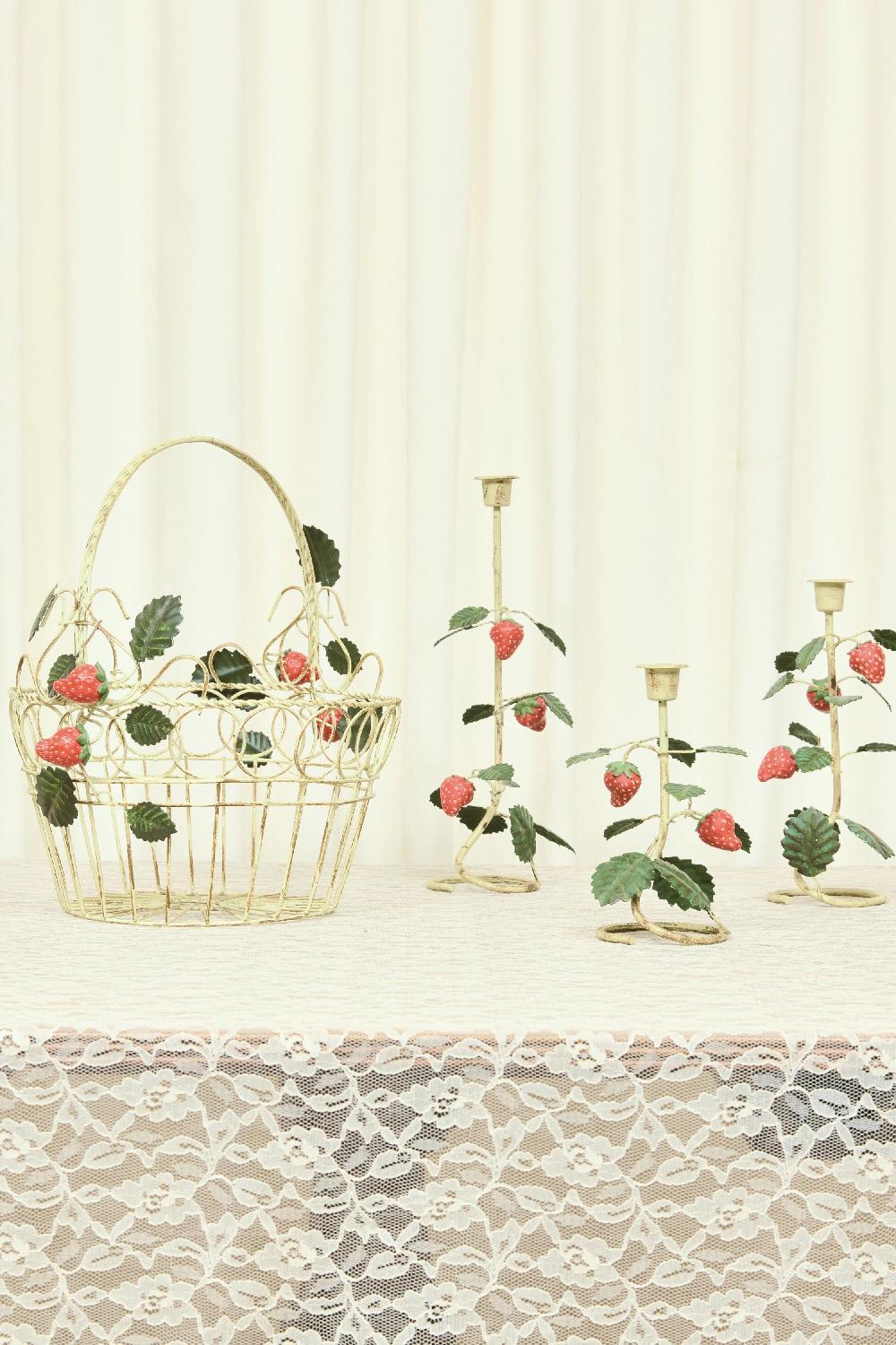 Tanner Fletcher Vintage Metal Strawberry Basket