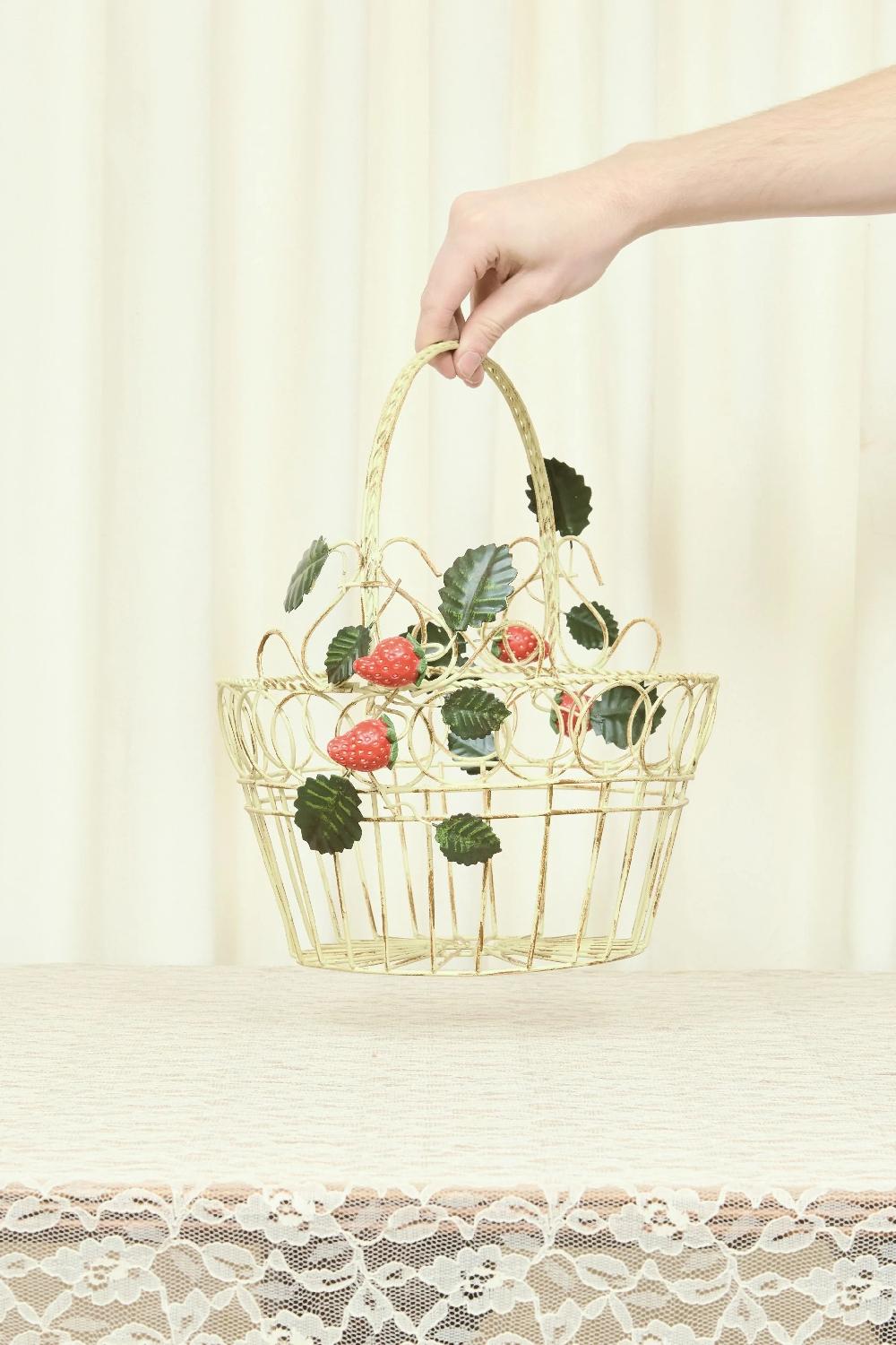 Tanner Fletcher Vintage Metal Strawberry Basket