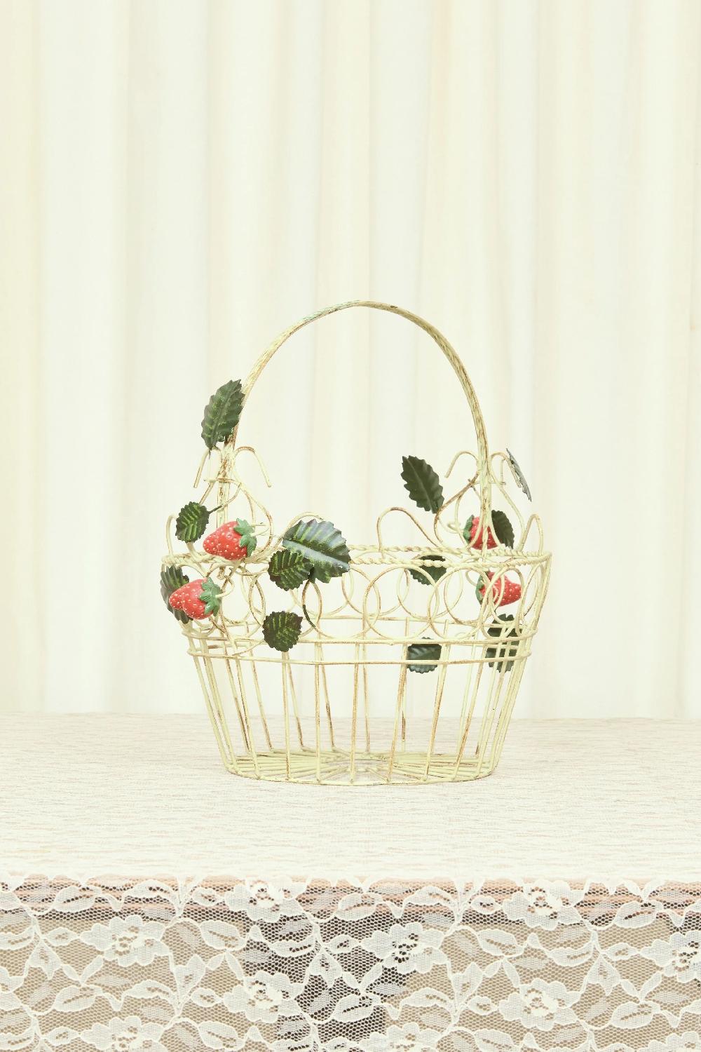 tanner fletcher Vintage Metal Strawberry Basket