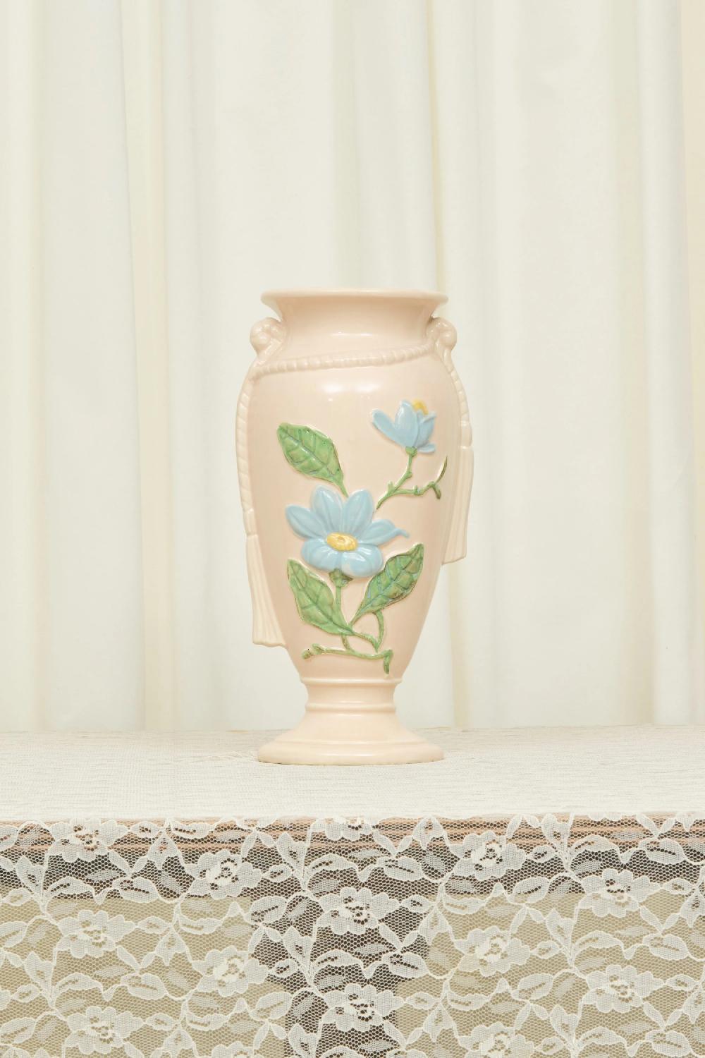 Tanner Fletcher Vintage Pink Floral Vase
