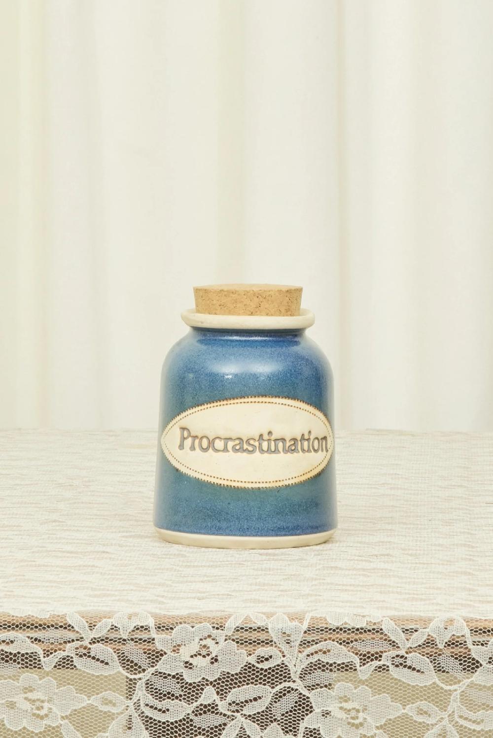 Tanner Fletcher Vintage "Procrastinations" Jar
