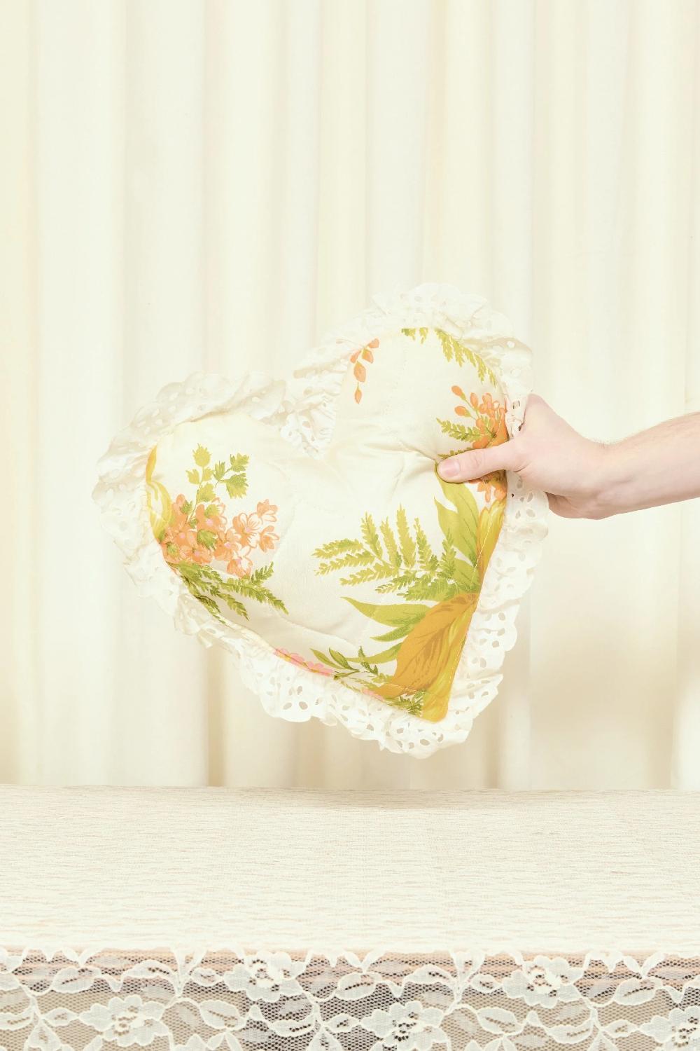 Tanner Fletcher Vintage Quilted Heart Pillow