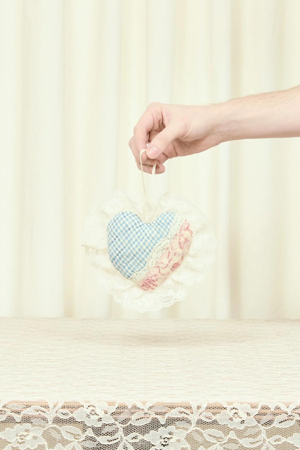 Tanner Fletcher Vintage Quilted Heart Pillow Set/2