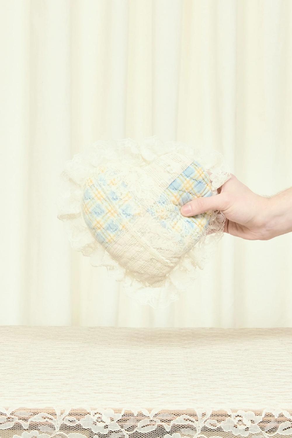 Tanner Fletcher Vintage Quilted Heart Pillow Set/2