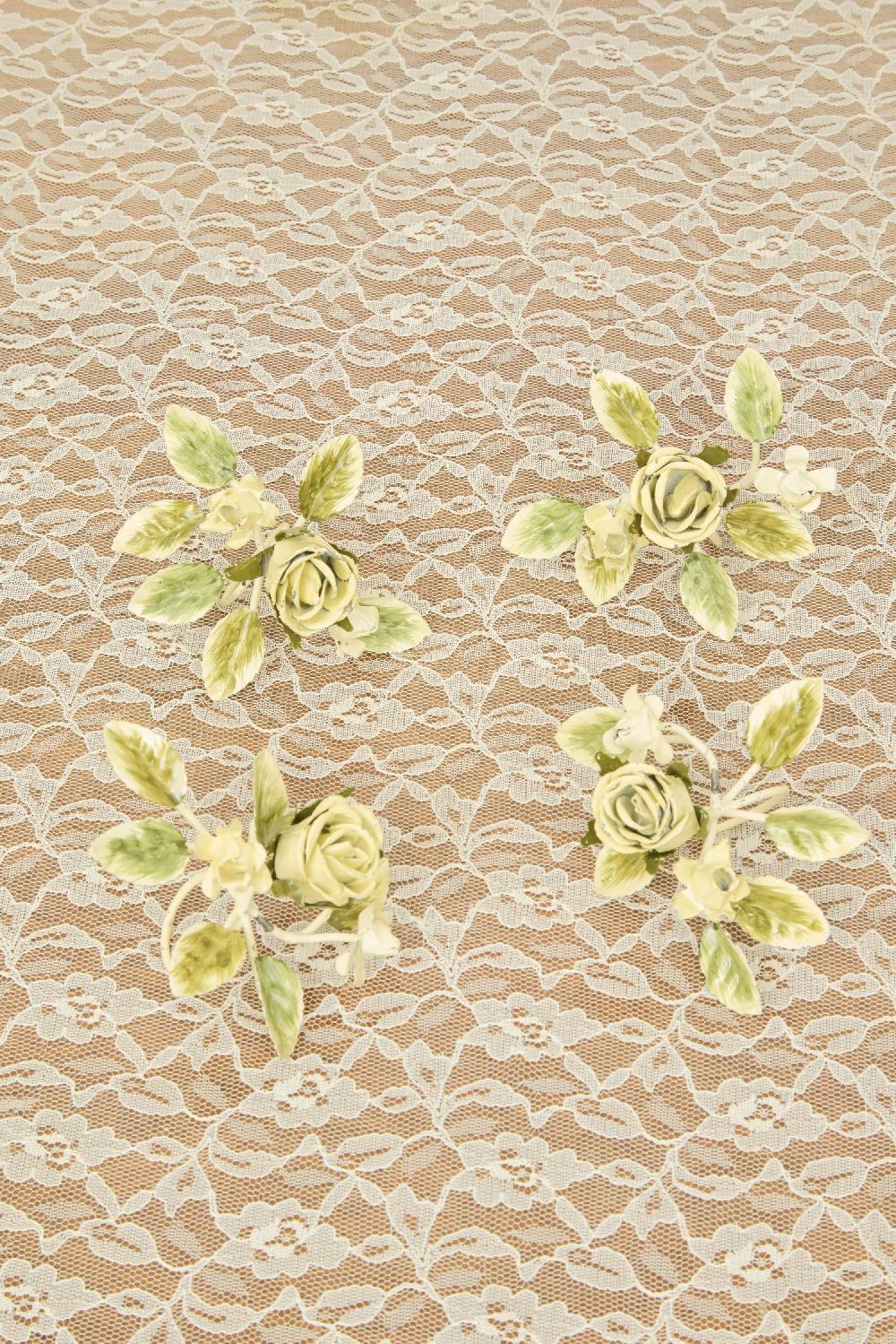 Tanner Fletcher Vintage Rose Napkin Rings Set Of 4