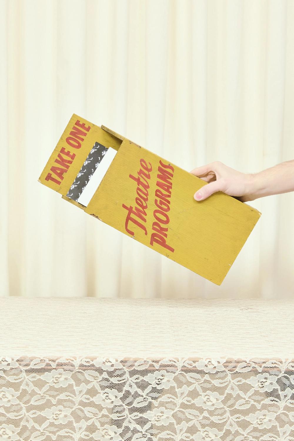 Tanner Fletcher Vintage "Theatre Programs" Wall Box