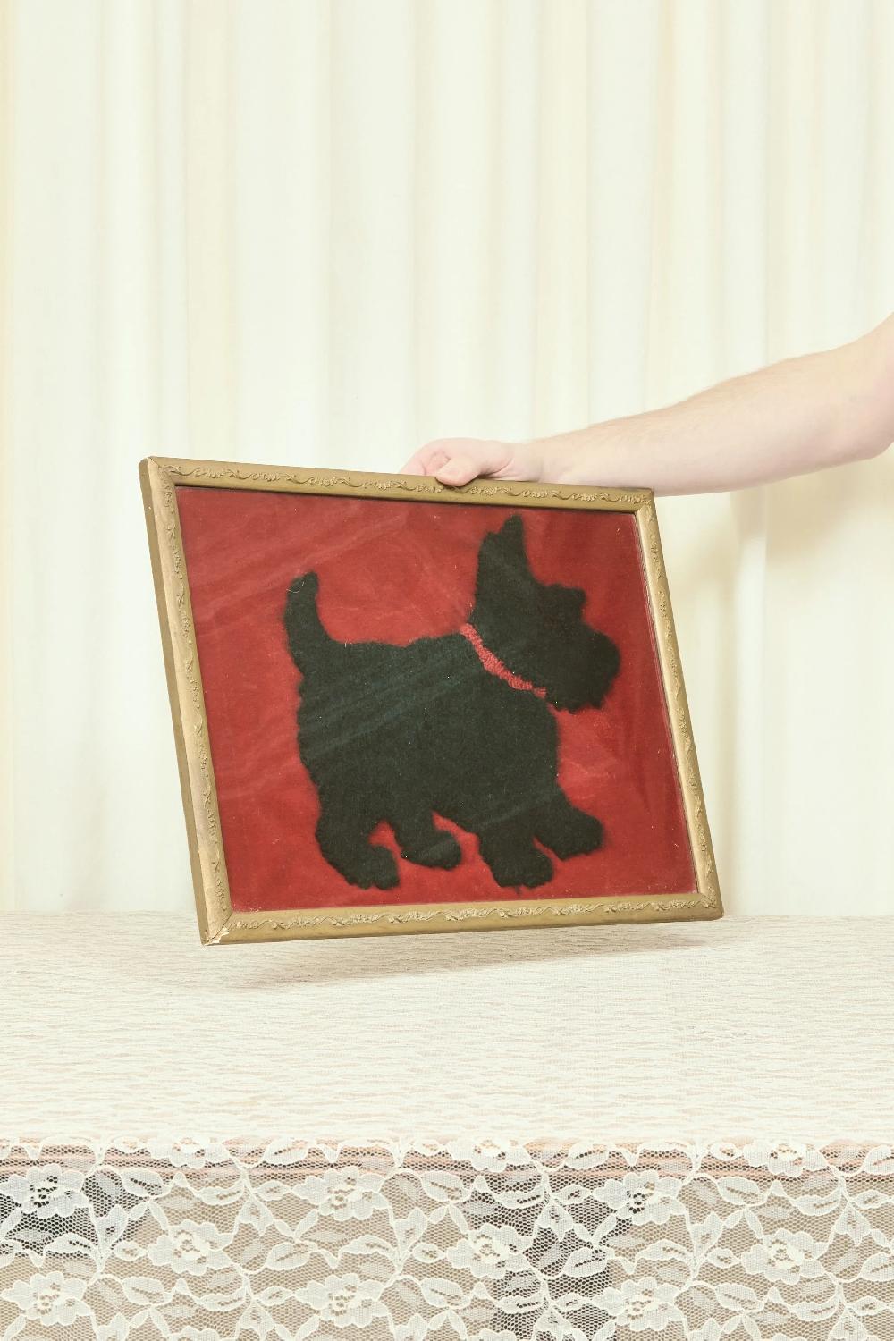 tanner fletcher Vintage Velvet Scottie Needlepoint