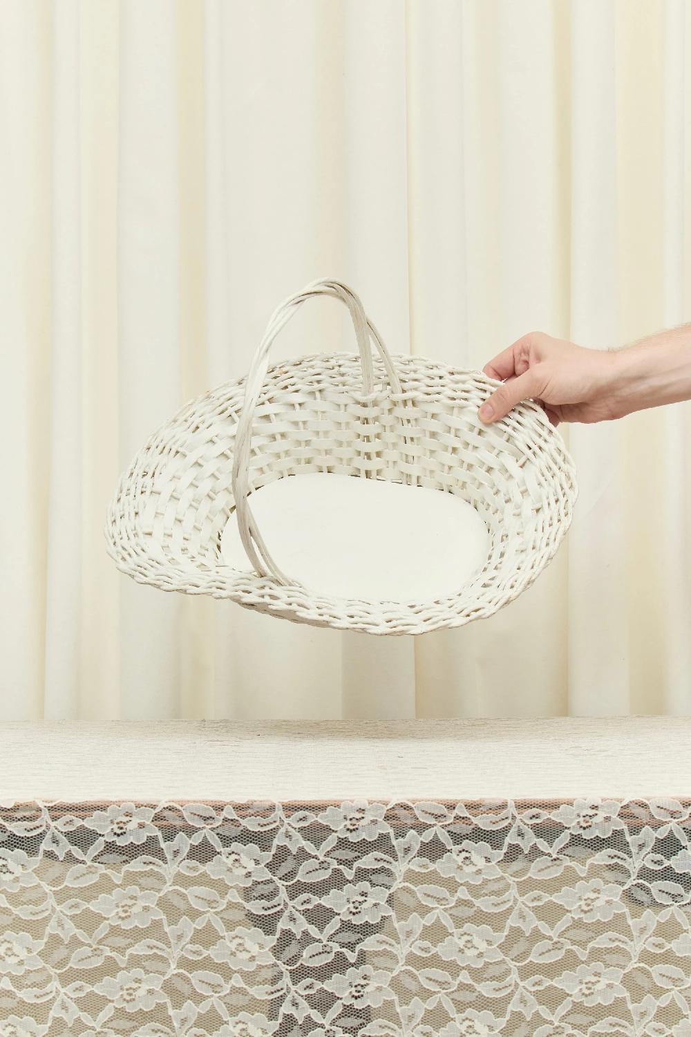 Tanner Fletcher Vintage Wicker Flower Basket