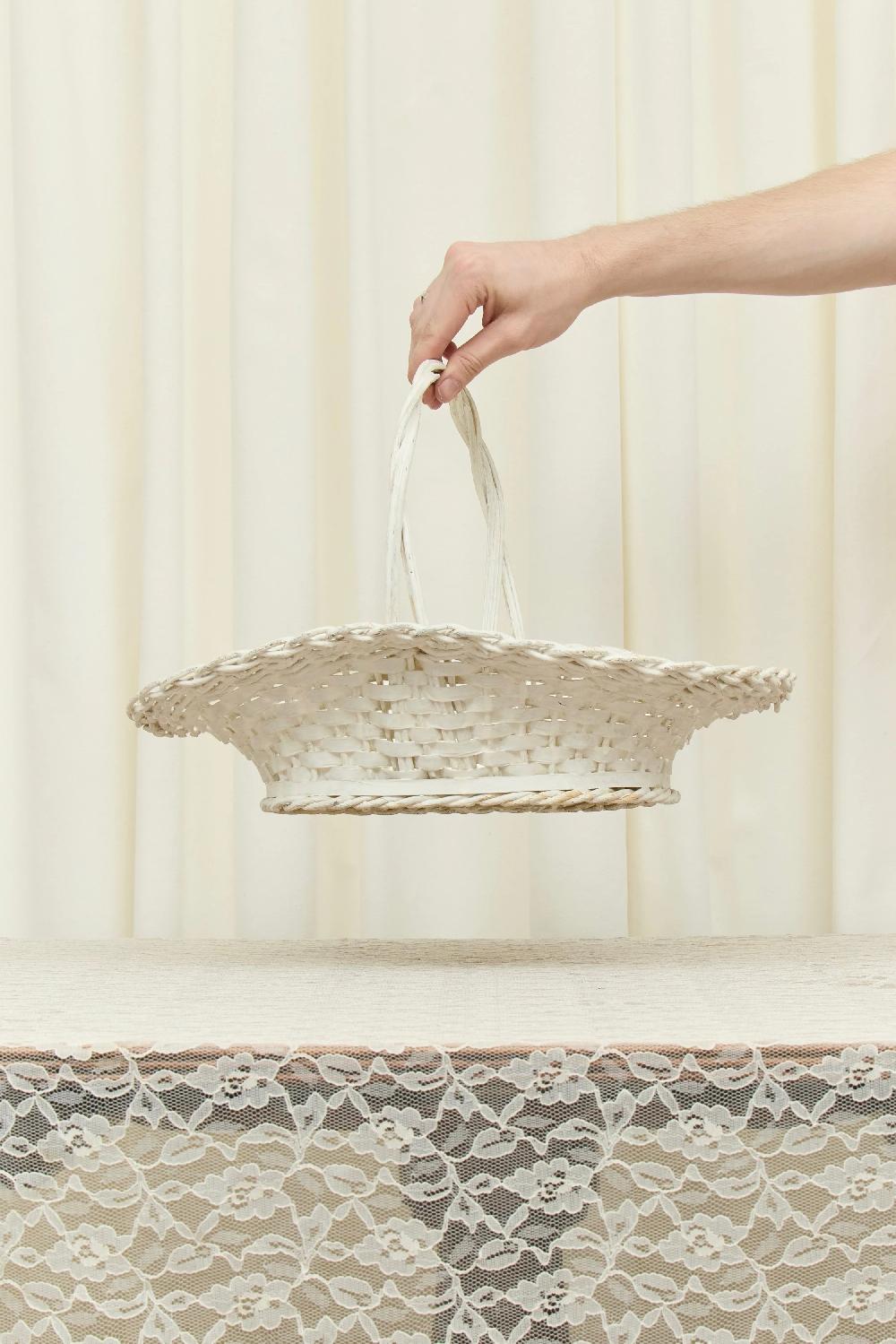 Tanner Fletcher Vintage Wicker Flower Basket