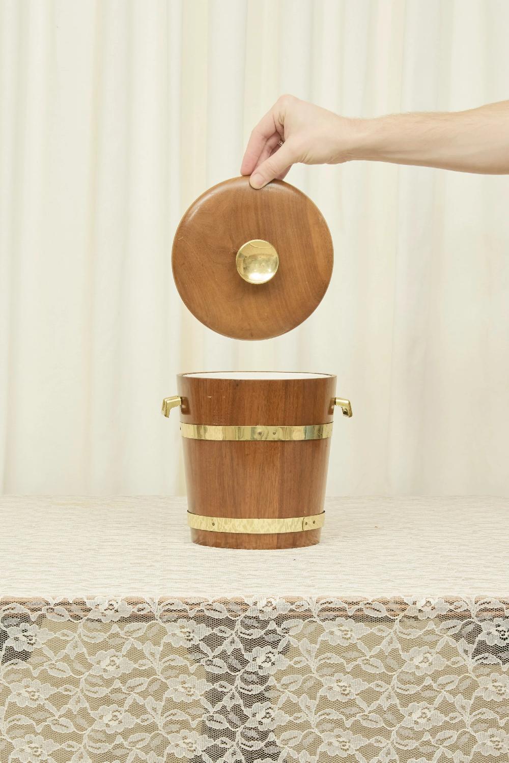 Tanner Fletcher Vintage Wood Ice Bucket