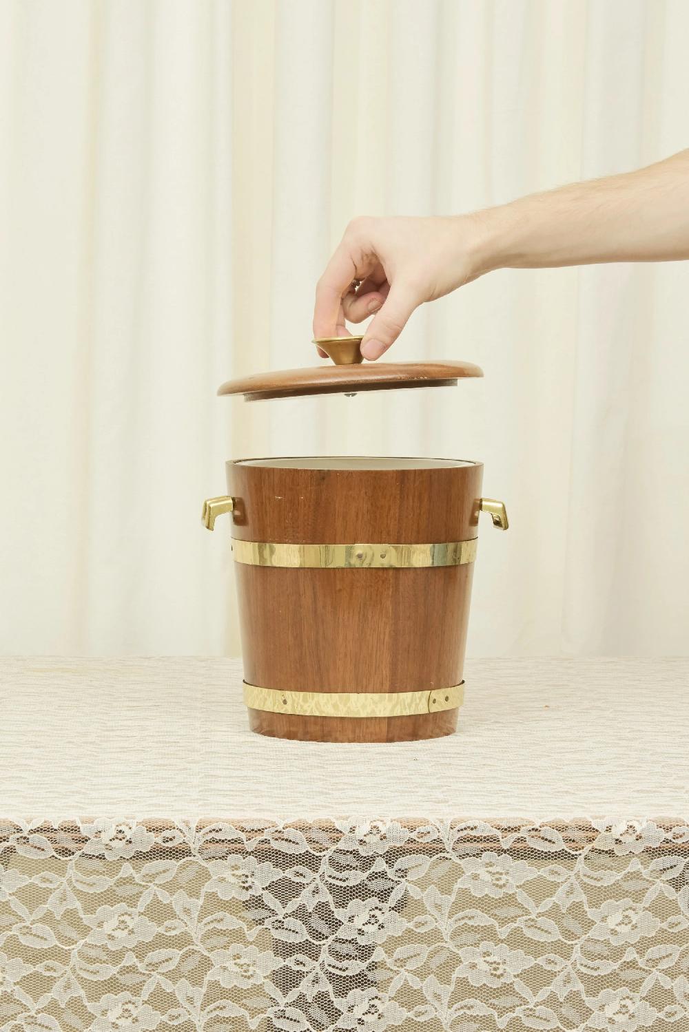 Tanner Fletcher Vintage Wood Ice Bucket