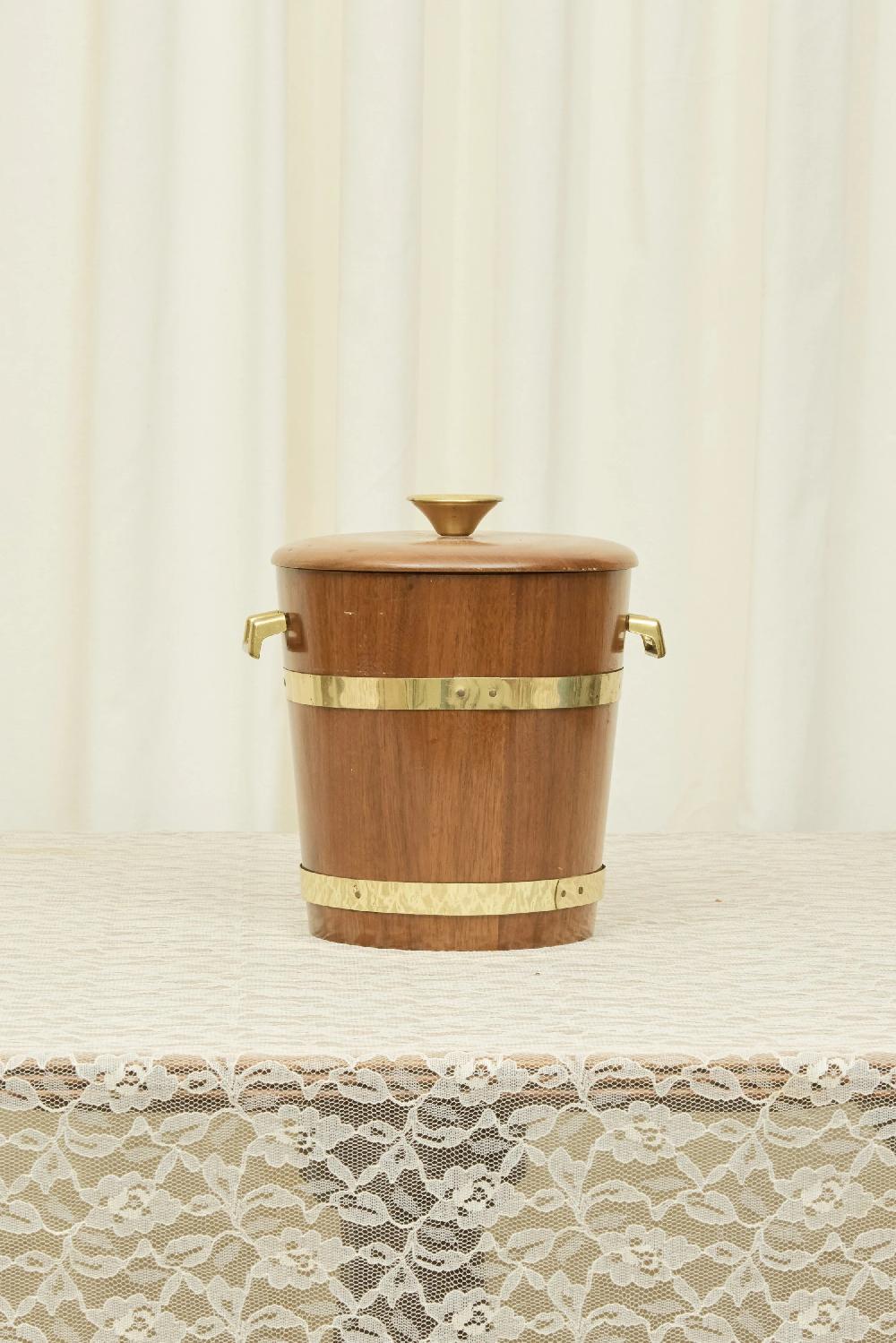 tanner fletcher Vintage Wood Ice Bucket