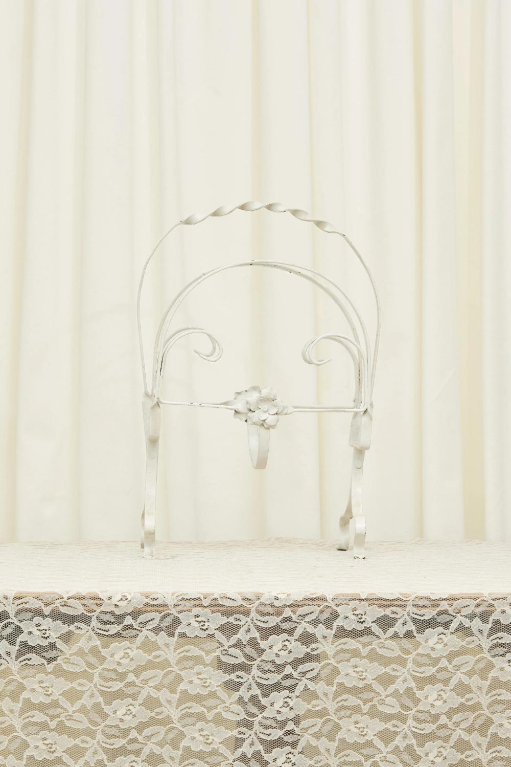 Tanner Fletcher Vintage Wrought Iron Magazine Rack