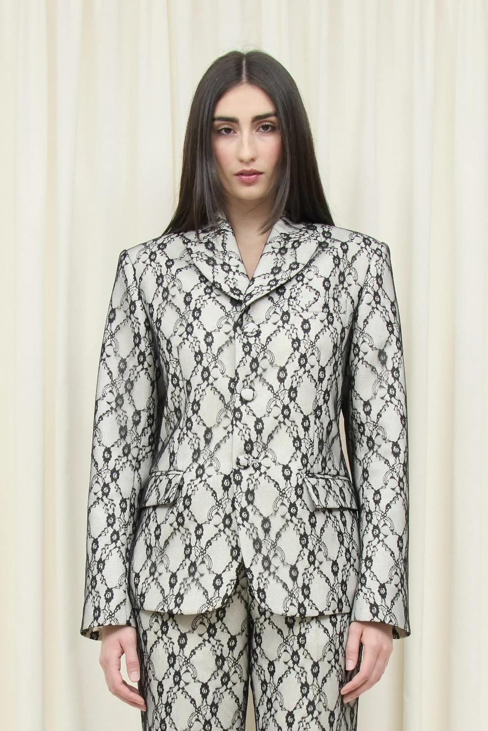 Tanner Fletcher Walt Lace Layer Blazer