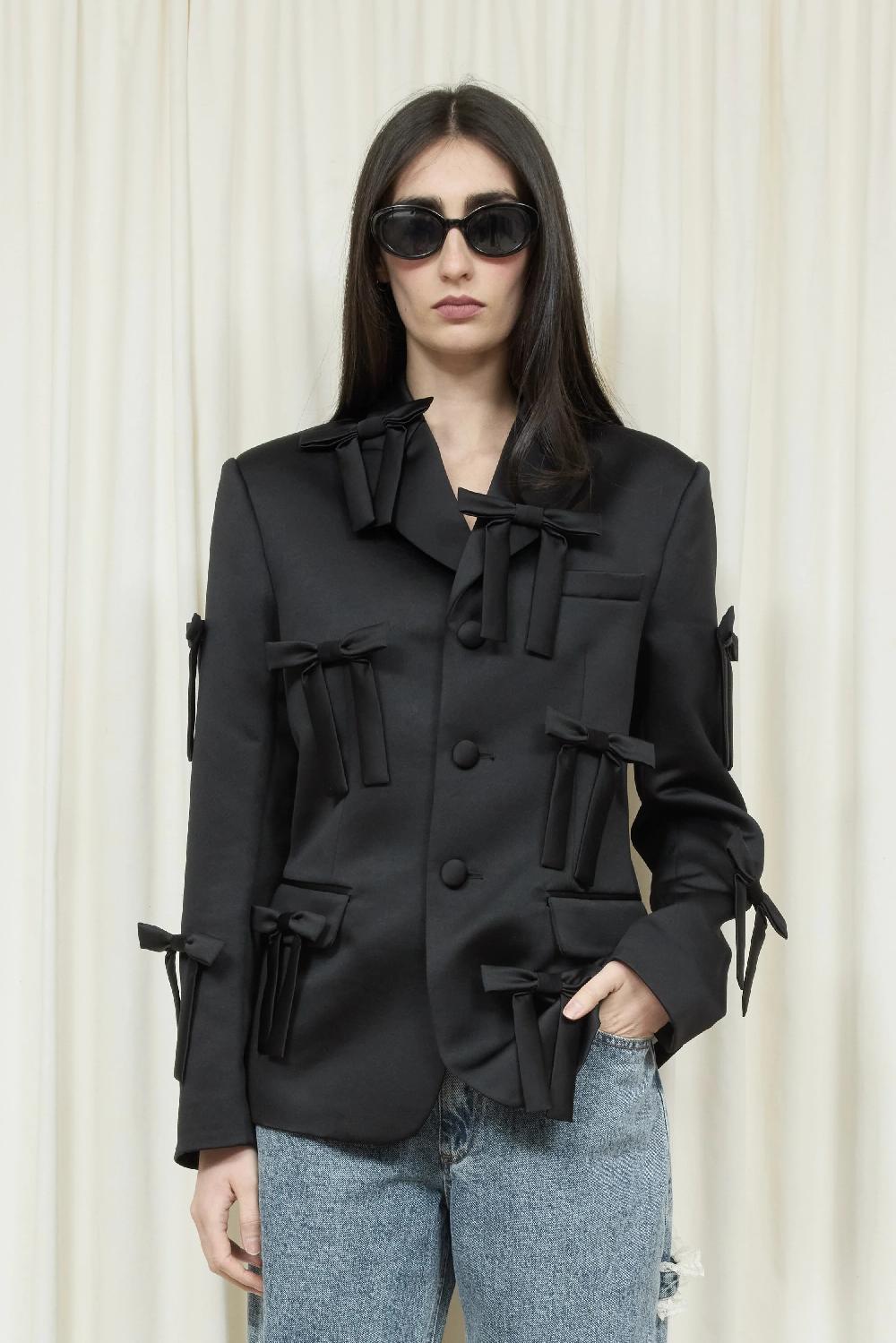 Tanner Fletcher Walt Monochromatic Bow Blazer