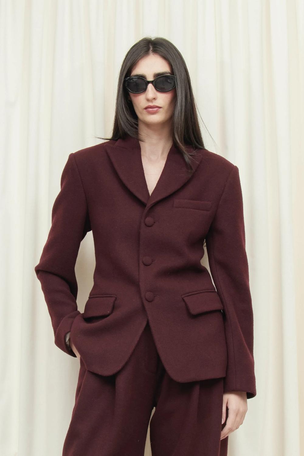 Tanner Fletcher Walt Wool Single Breasted Blazer