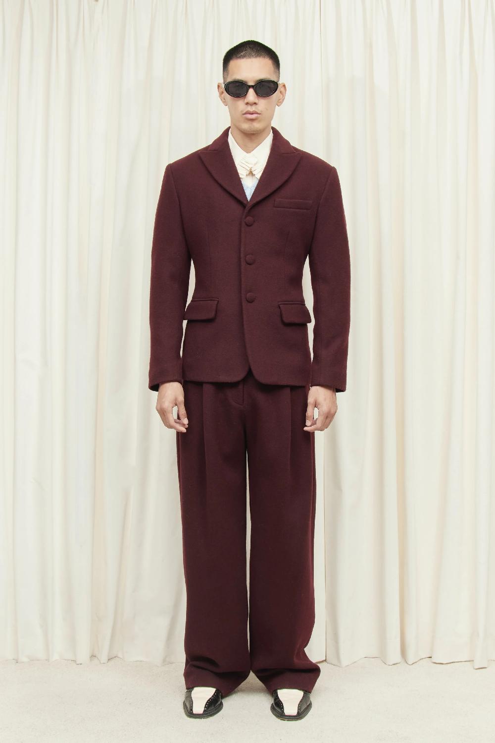 Tanner Fletcher Walt Wool Single Breasted Blazer