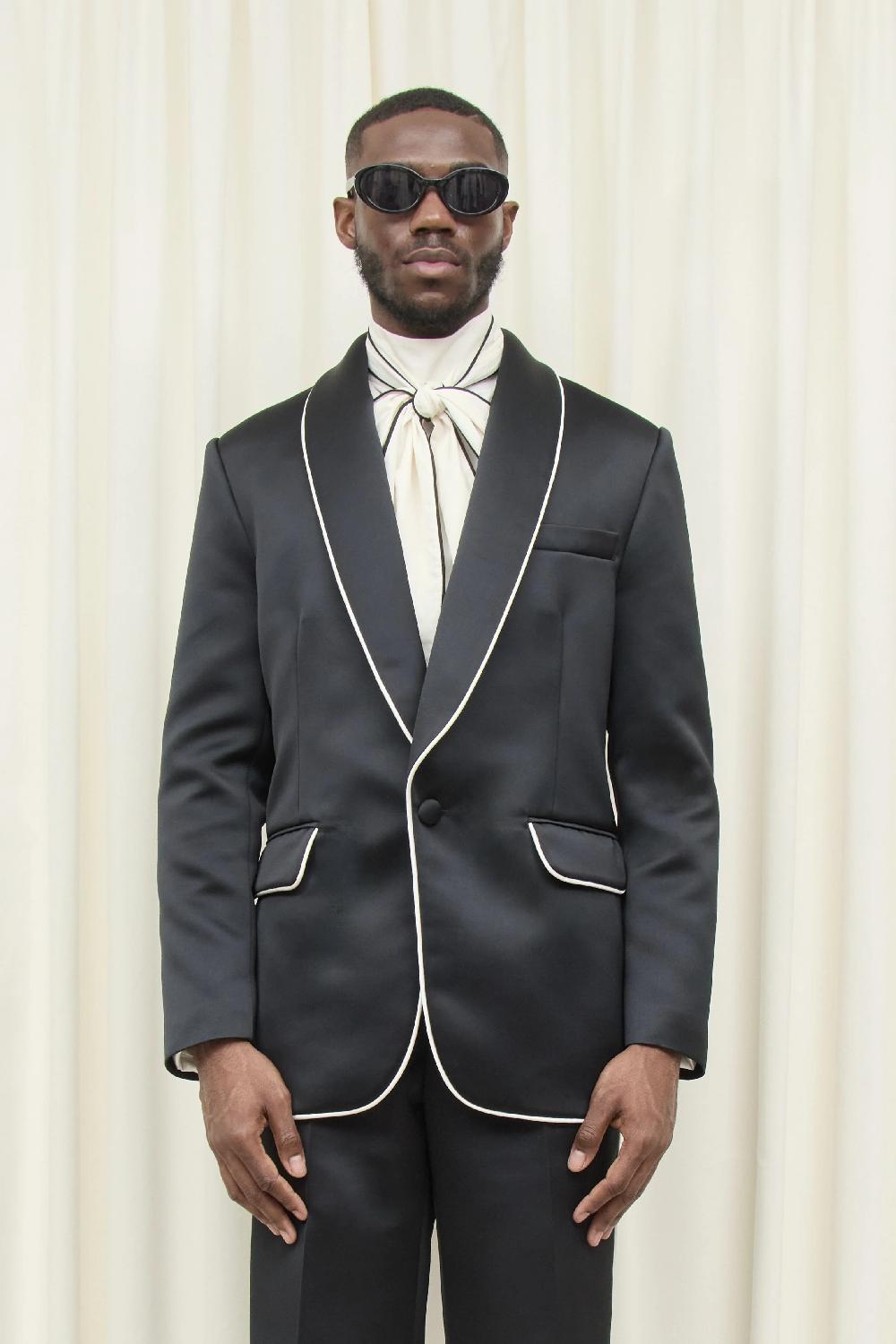 tanner fletcher Wesley Piping Tuxedo Blazer