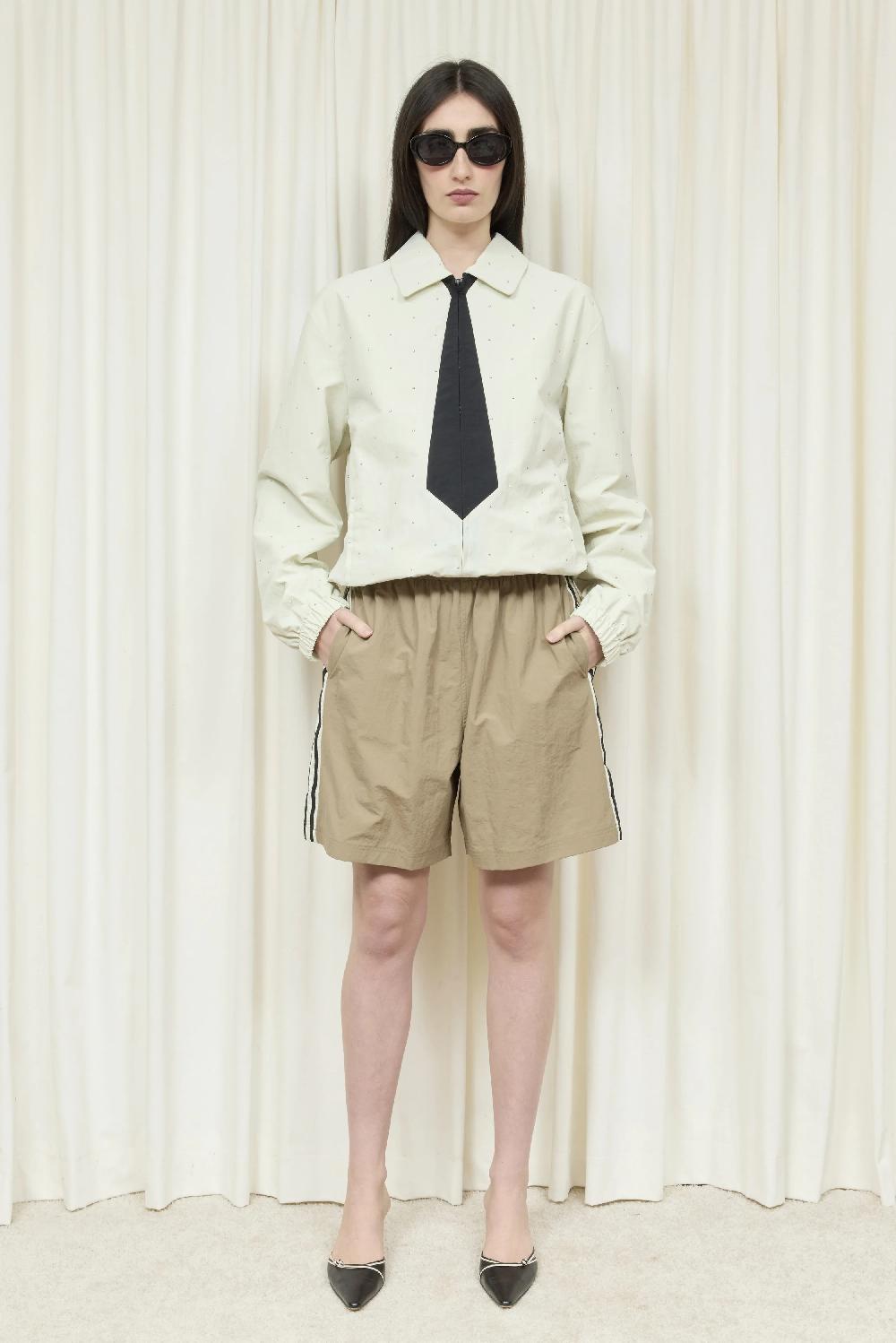 Tanner Fletcher Wilbur Stripe Windbreaker Short