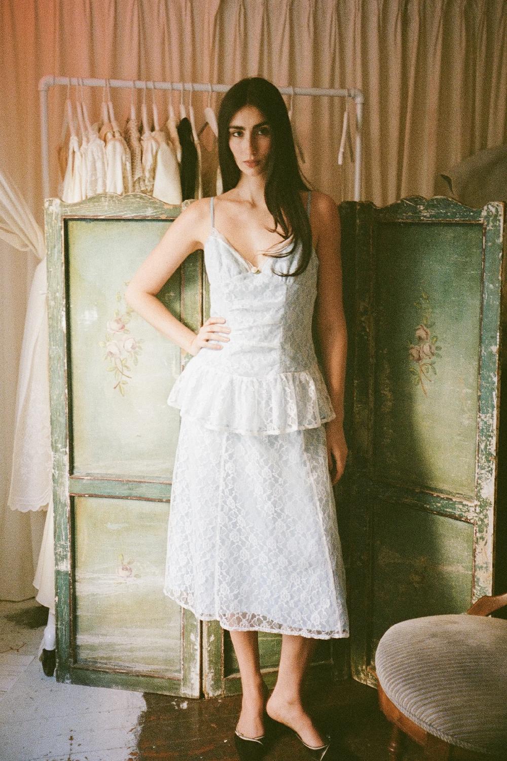 Tanner Fletcher Wilma Lace Layer Skirt
