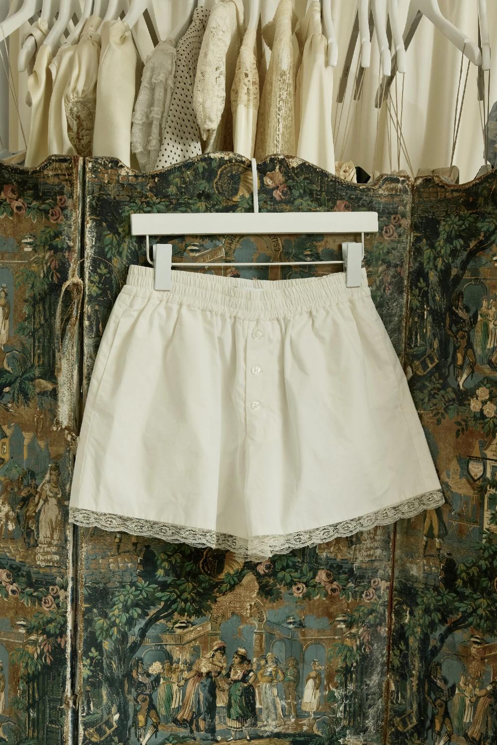 tanner fletcher Winnie Lace Trim Boxer Short