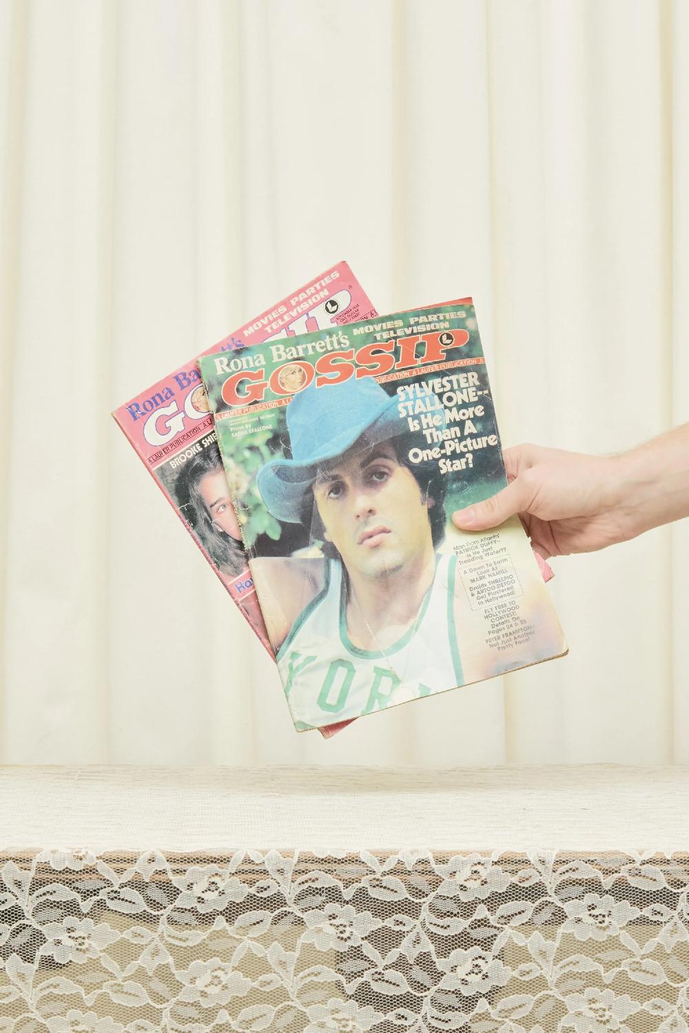 tanner fletcher Vintage 70's Gossip Magazines Set/2