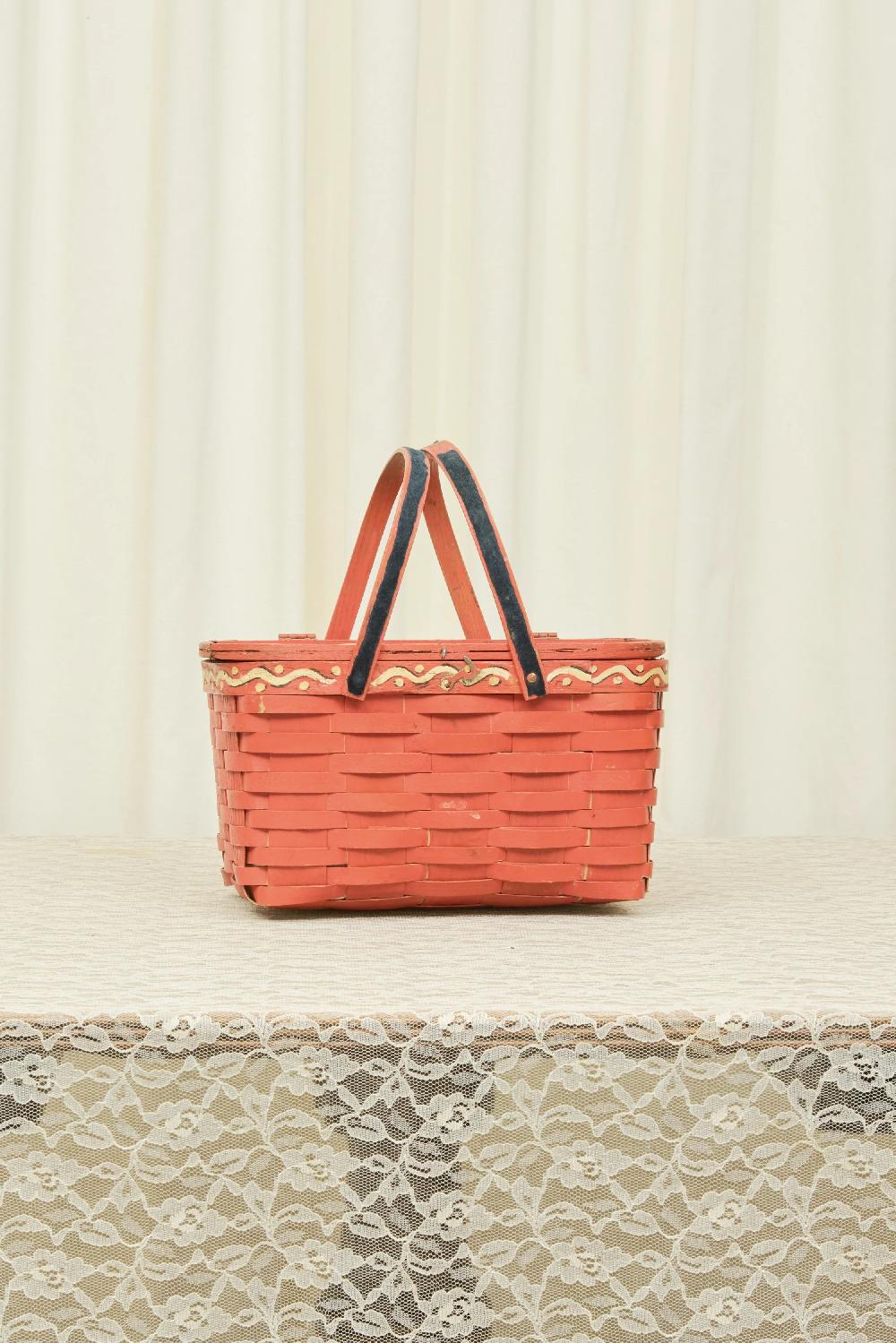 Tanner Fletcher Vintage "All Your Eggs In One Basket" Picnic Basket