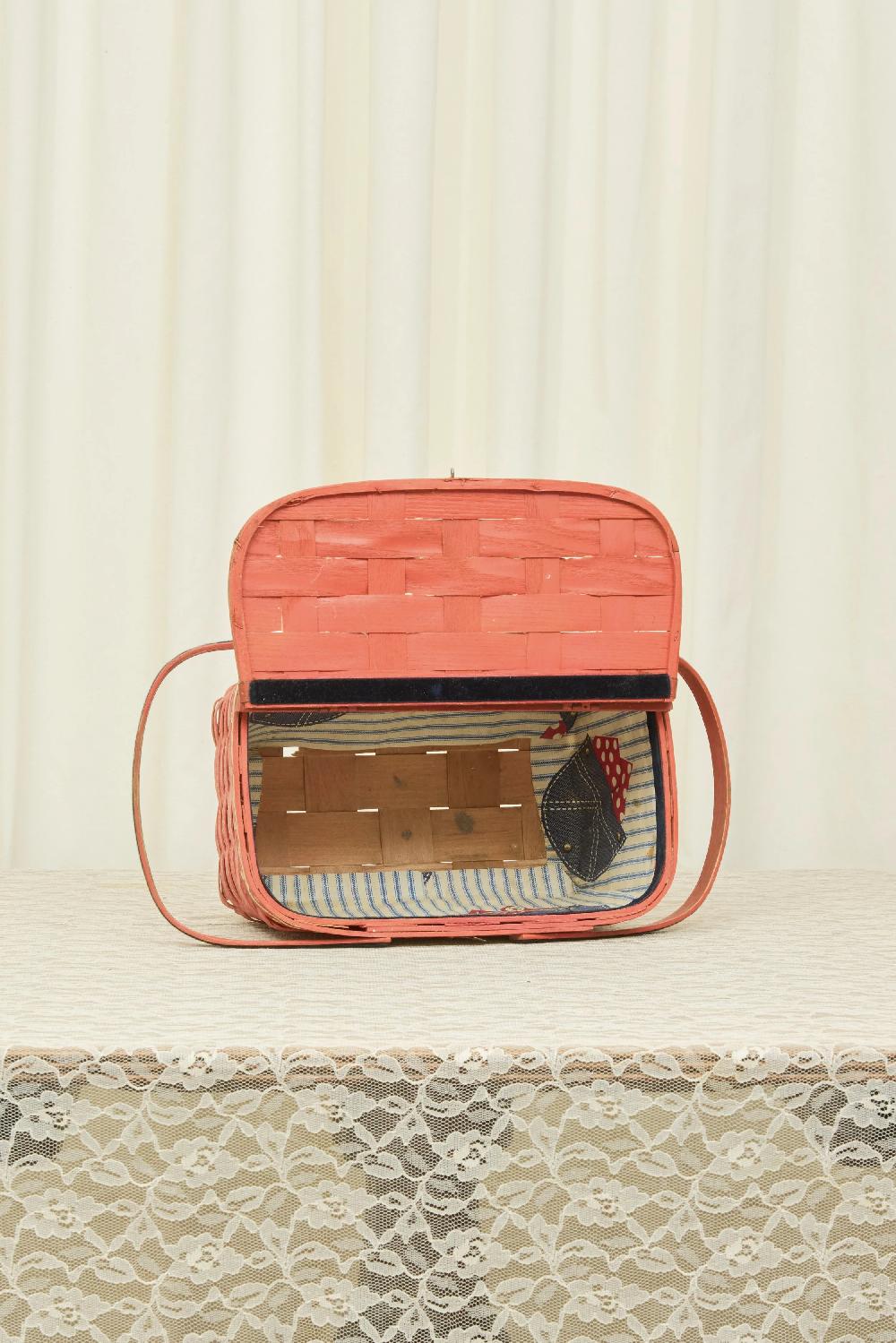 Tanner Fletcher Vintage "All Your Eggs In One Basket" Picnic Basket