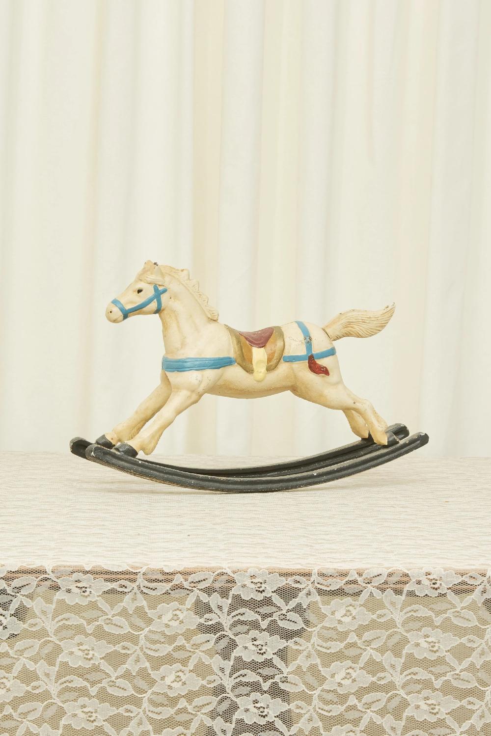 tanner fletcher Vintage Cast Iron Rocking Horse Object/Doorstop