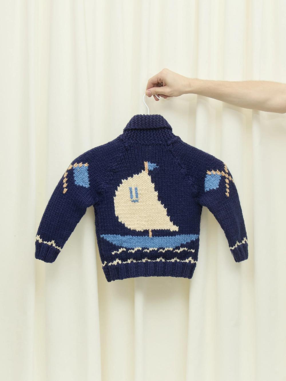 Tanner Fletcher Vintage Children's Hand Knit Nautical Sweater