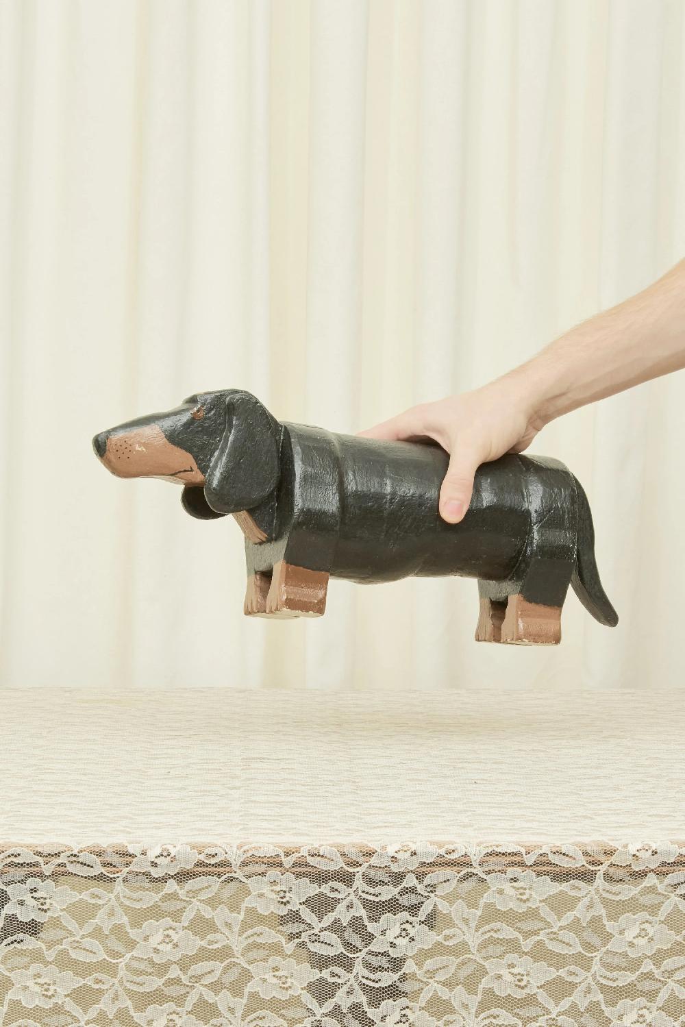 Tanner Fletcher Vintage Dachshund Object/Footstool (1940)