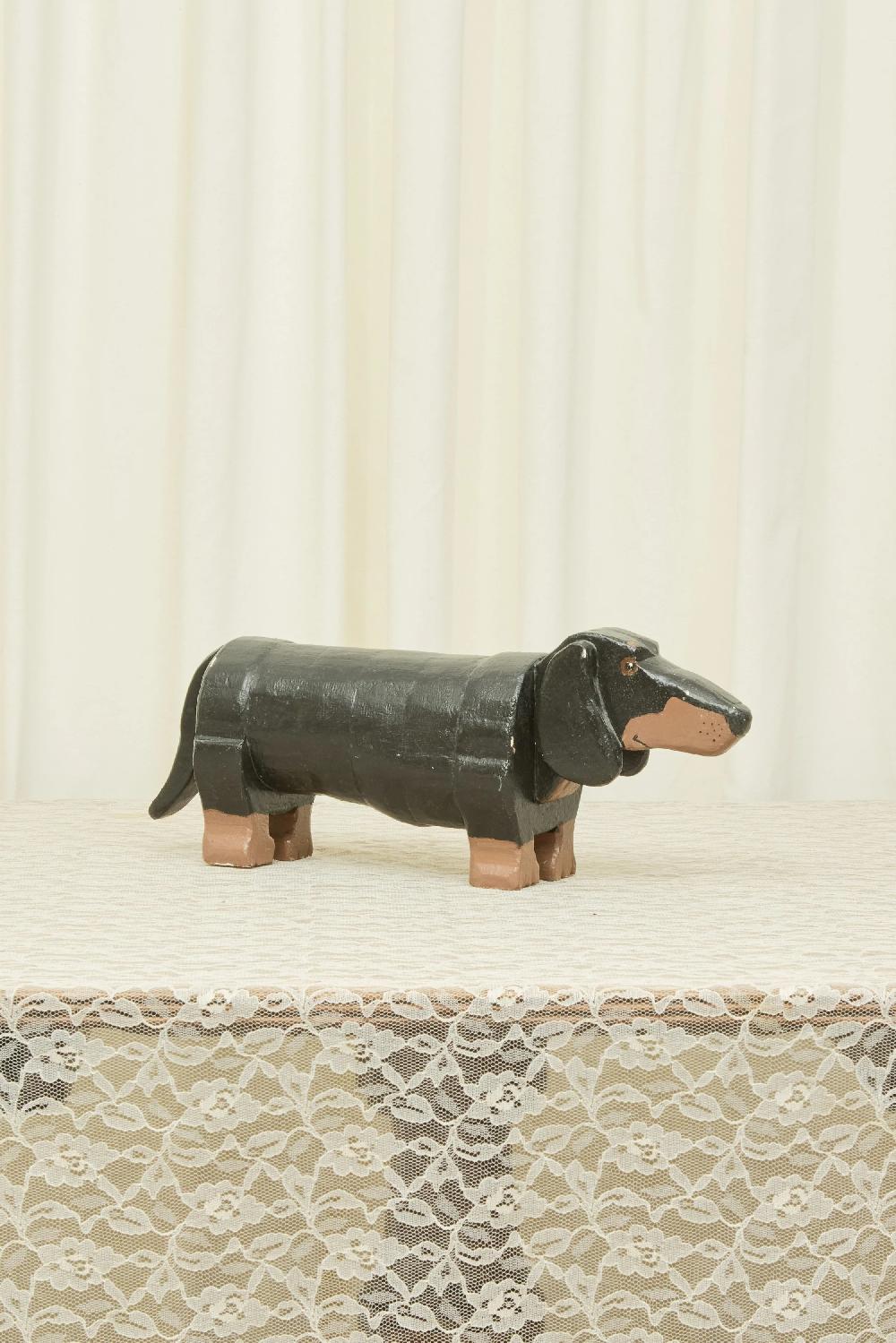 Tanner Fletcher Vintage Dachshund Object/Footstool (1940)