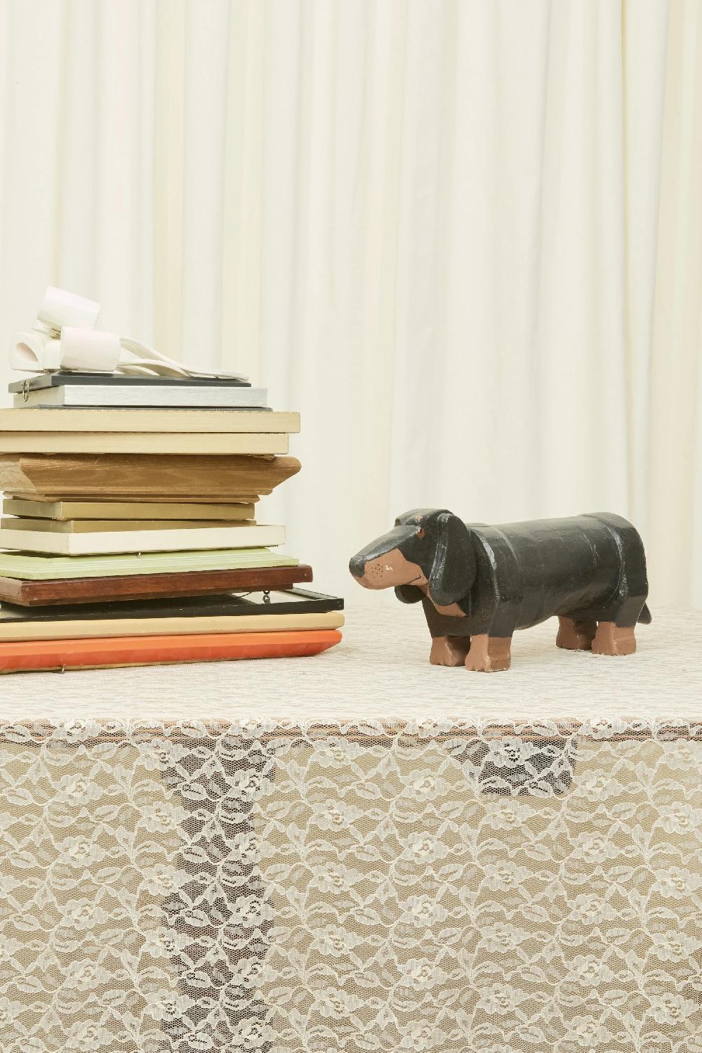 Tanner Fletcher Vintage Dachshund Object/Footstool (1940)