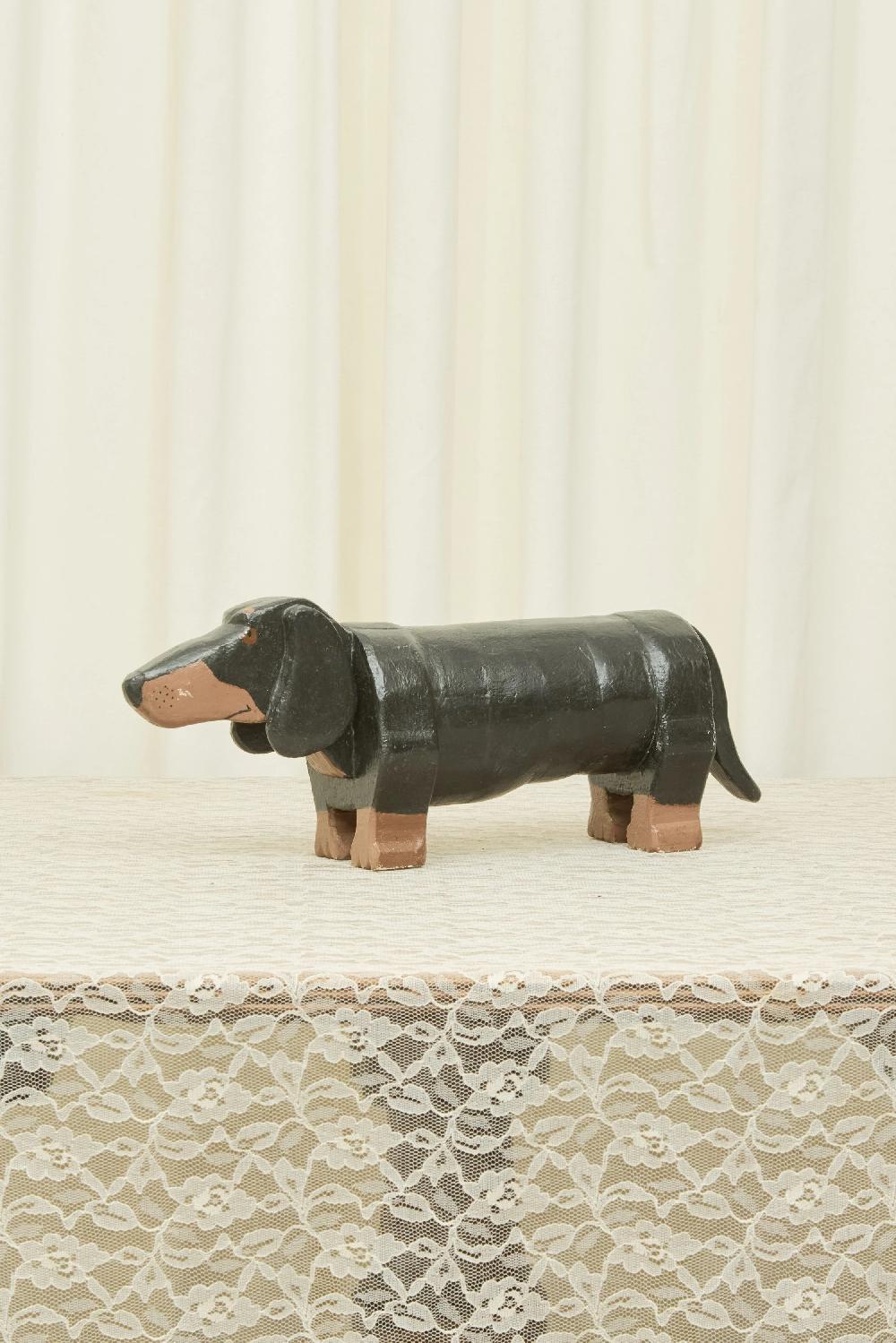 tanner fletcher Vintage Dachshund Object/Footstool (1940)