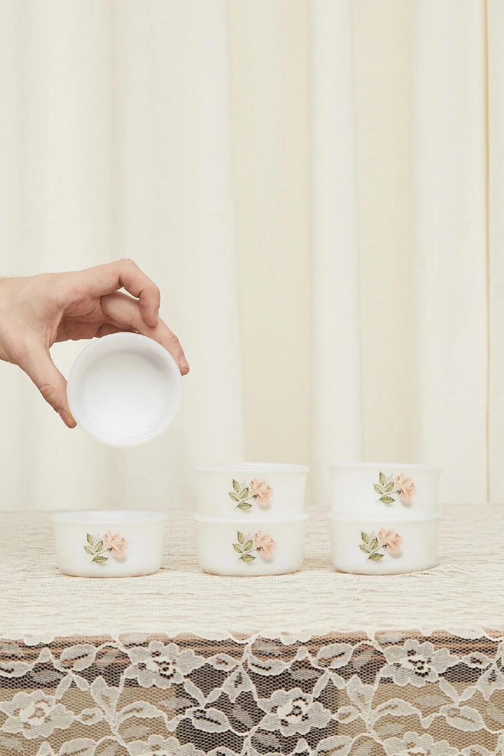 Tanner Fletcher Vintage French Rose Dishes - Set Of 2